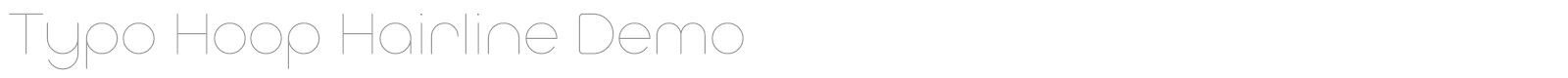 Typo Hoop font preview